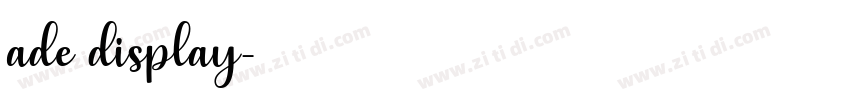 ade display字体转换 ade display字体转换